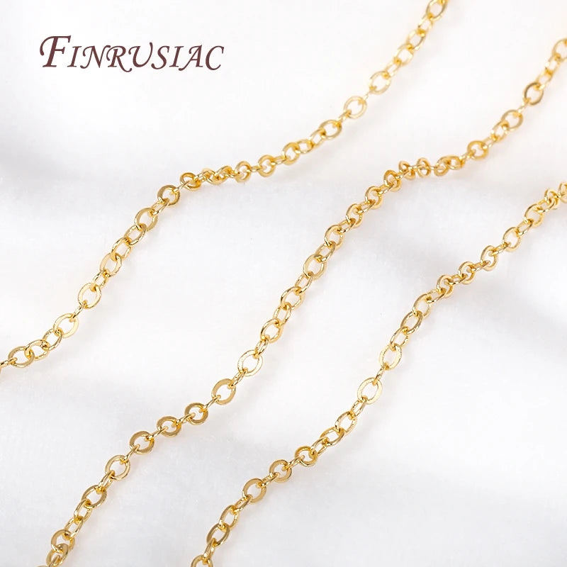 18K Gold Plated 2mm O-Shape Chain Spool – DIY Jewelry Making Jewelry Chain Spool P3