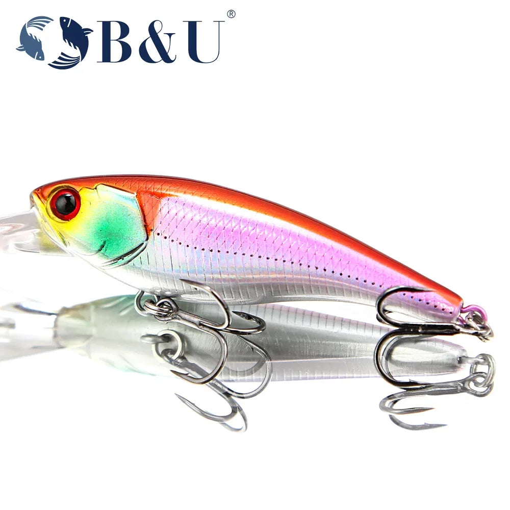 B&U 58mm Suspending Minnow Jerkbait – Bass Pike Swimbait Lure Suspending Minnow Lure P3