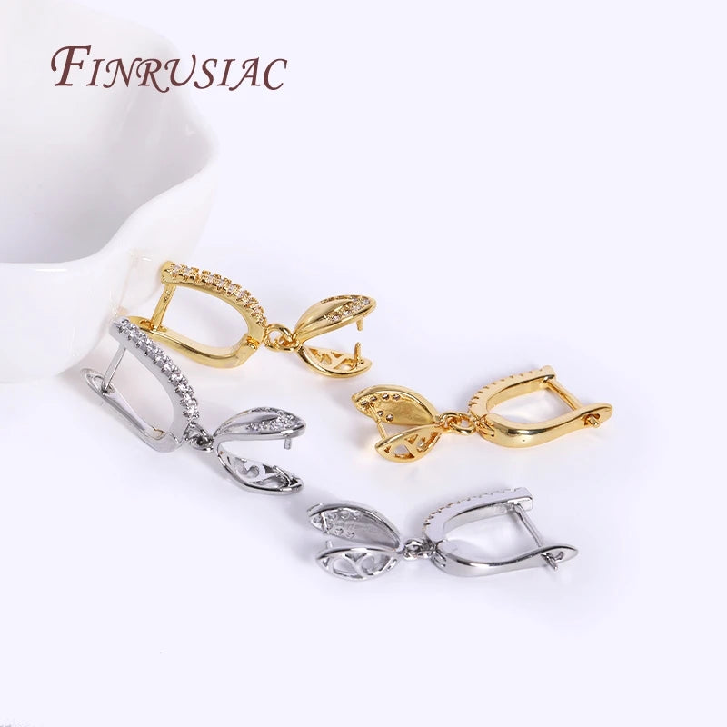 18K Gold Plated Pinch Bail Earring Findings – DIY Jewelry Earring Findings P3
