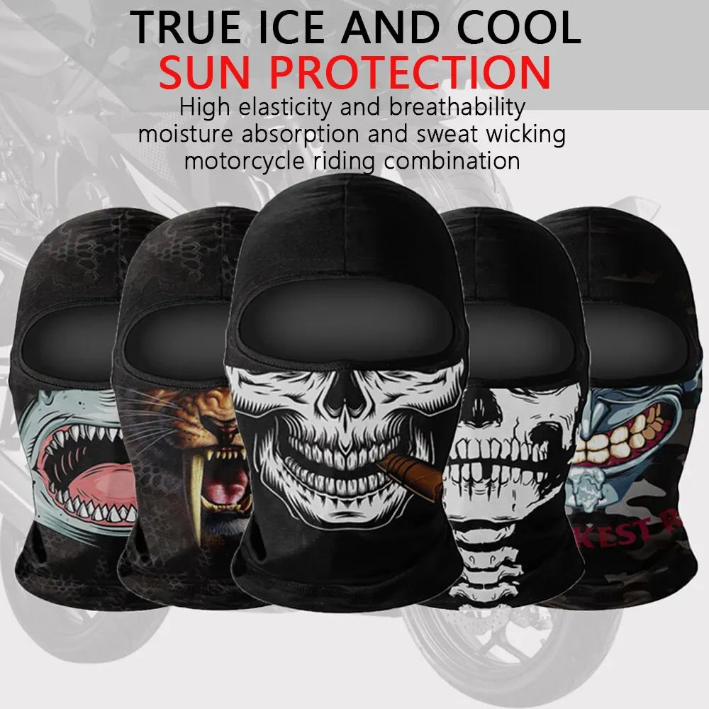 Skull Balaclava Face Mask – Windproof Outdoor Riding Headwear Balaclava Face Mask P3