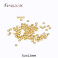 2.5mm 18K Gold Plated Crimp End Beads | DIY Jewelry Findings Jewelry Findings P3 18K Gold Plated2.5MM 200 PCS