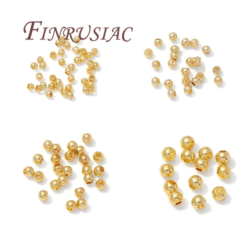 18K Gold Plated Spacer Beads 2mm–4mm | DIY Jewelry Making Jewelry Spacer Beads P3