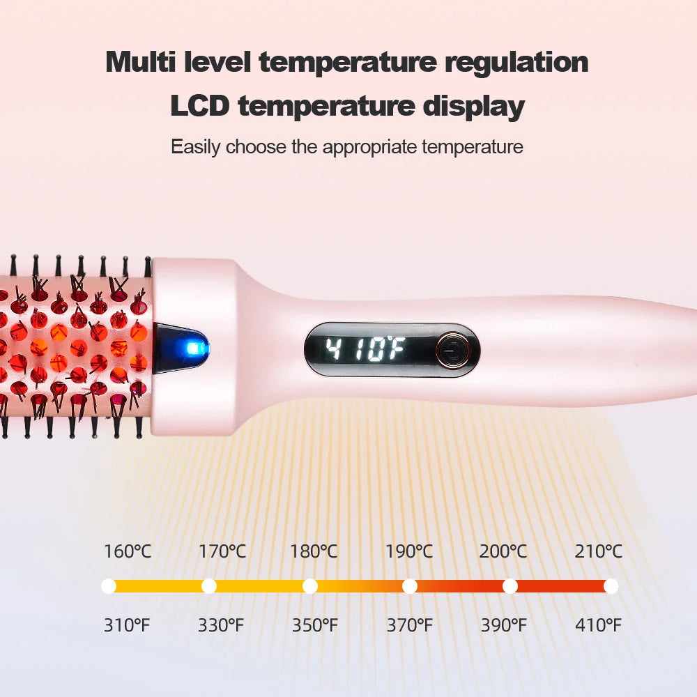 Infrared Heated Hair Styling Brush | Digital Display & 5 Heat Heated Styling Brush P3