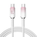 60W USB-C Fast Charging Cable | Braided PD Type-C to C USB-C Charging Cable P3 White 2m