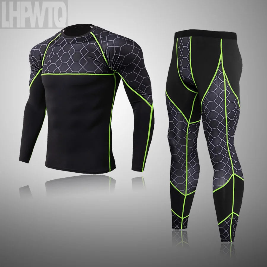 Men's Thermal Underwear Set – Compression Long Johns S–4XL Thermal Compression Set P3