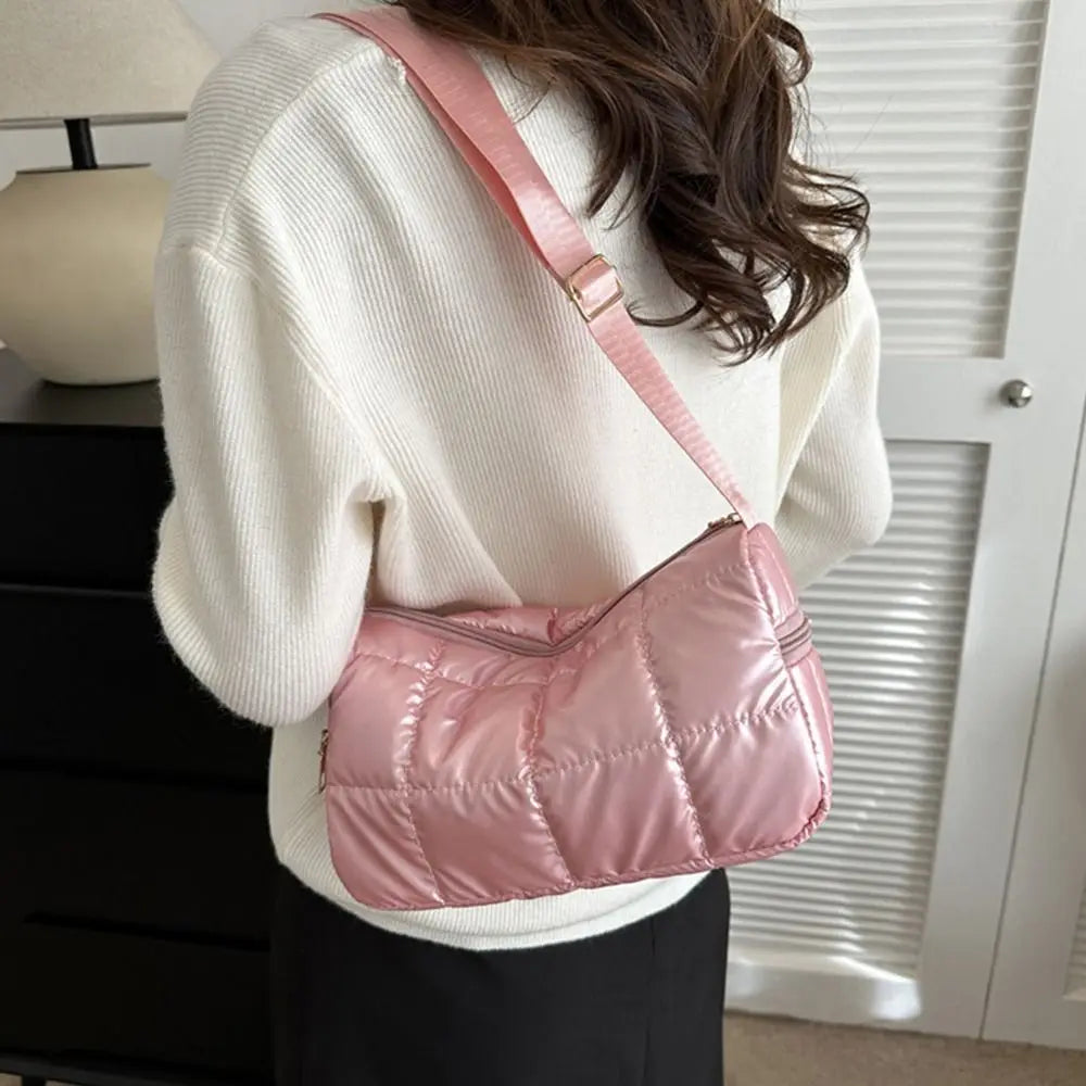 Women's Quilted Cloud Pleated Shoulder Bag | Elegant Messenger Quilted Shoulder Bag P3