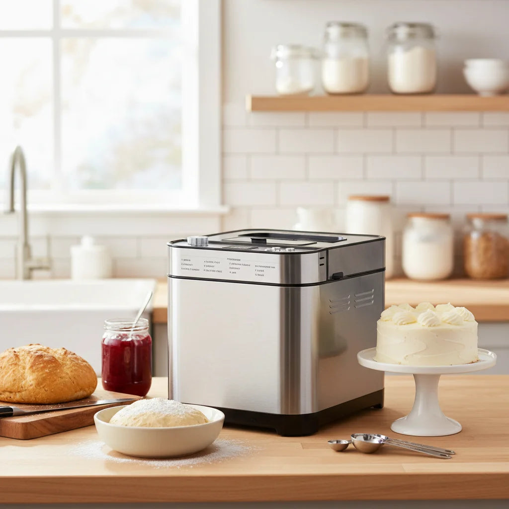 All-in-One Electric Bread Maker 2.5LB | Auto Bakery Machine Bread Maker Machine P3 100V-240V EU Plug