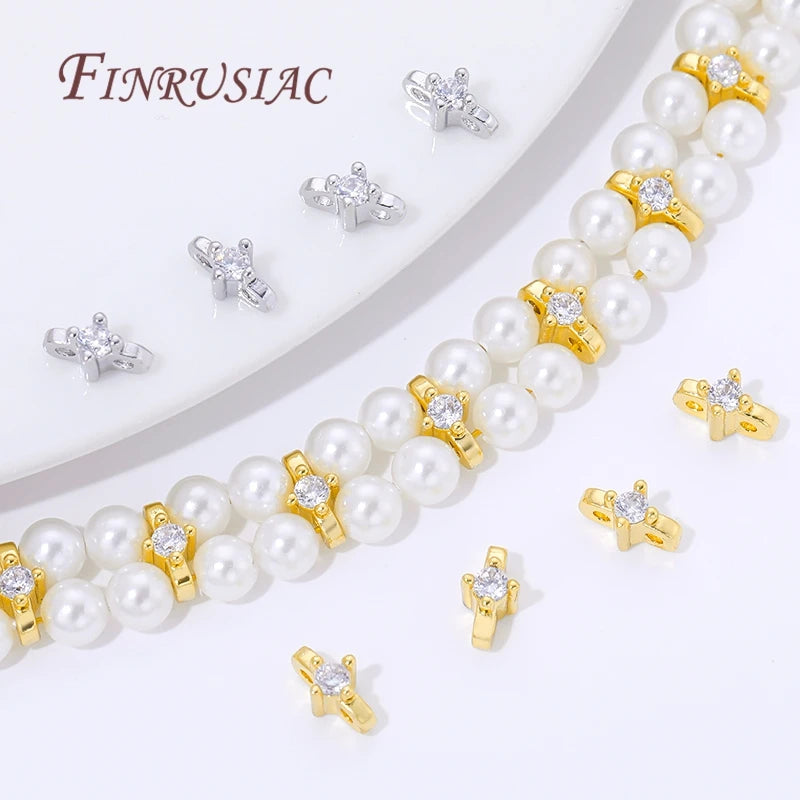 18K Gold Plated 2-Hole Spacer Beads | DIY Jewelry Making Jewelry Making Findings P3
