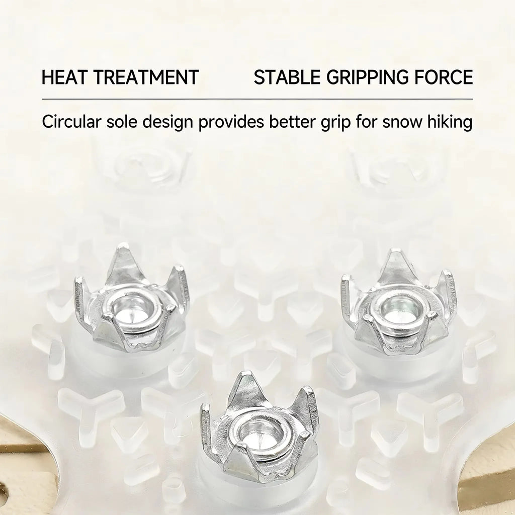 10-Tooth Anti-Slip Crampons | Ice & Snow Shoe Traction Grips Ice Cleat Crampons P3