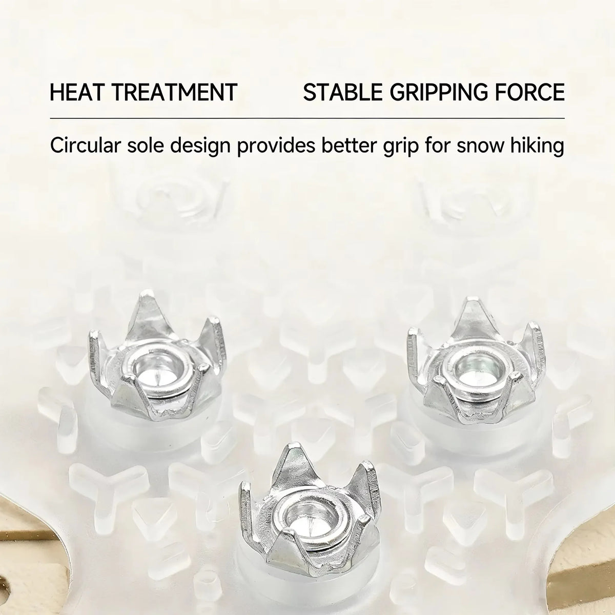 10-Tooth Anti-Slip Crampons | Ice & Snow Shoe Traction Grips Ice Cleat Crampons P3