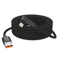 6A Right-Angle USB-C Fast Charge Cable | 1m–8m Braided USB-C Charging Cable P3 BK 8m