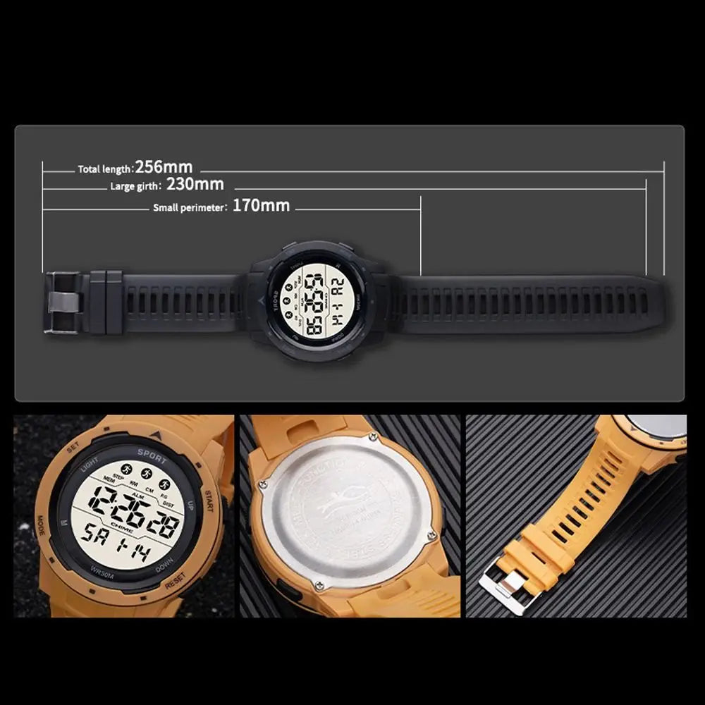 Men's Outdoor Sports Digital Watch – LED Night Glow, Large Screen Sports Digital Watch P3
