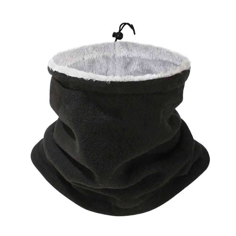 Fleece 3-in-1 Balaclava Neck Gaiter – Windproof Winter Mask Fleece Balaclava Scarf P3 Black