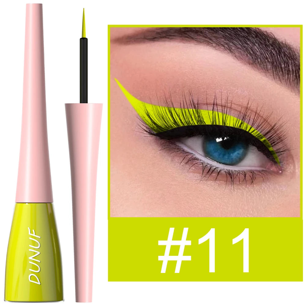DUNUF Waterproof Liquid Eyeliner – Smudge-Proof, Long-Wearing Liquid Eyeliner P3 11