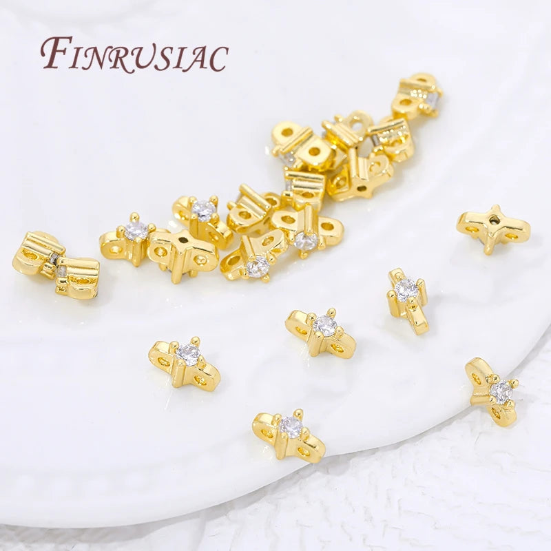 18K Gold Plated 2-Hole Spacer Beads | DIY Jewelry Making Jewelry Making Findings P3