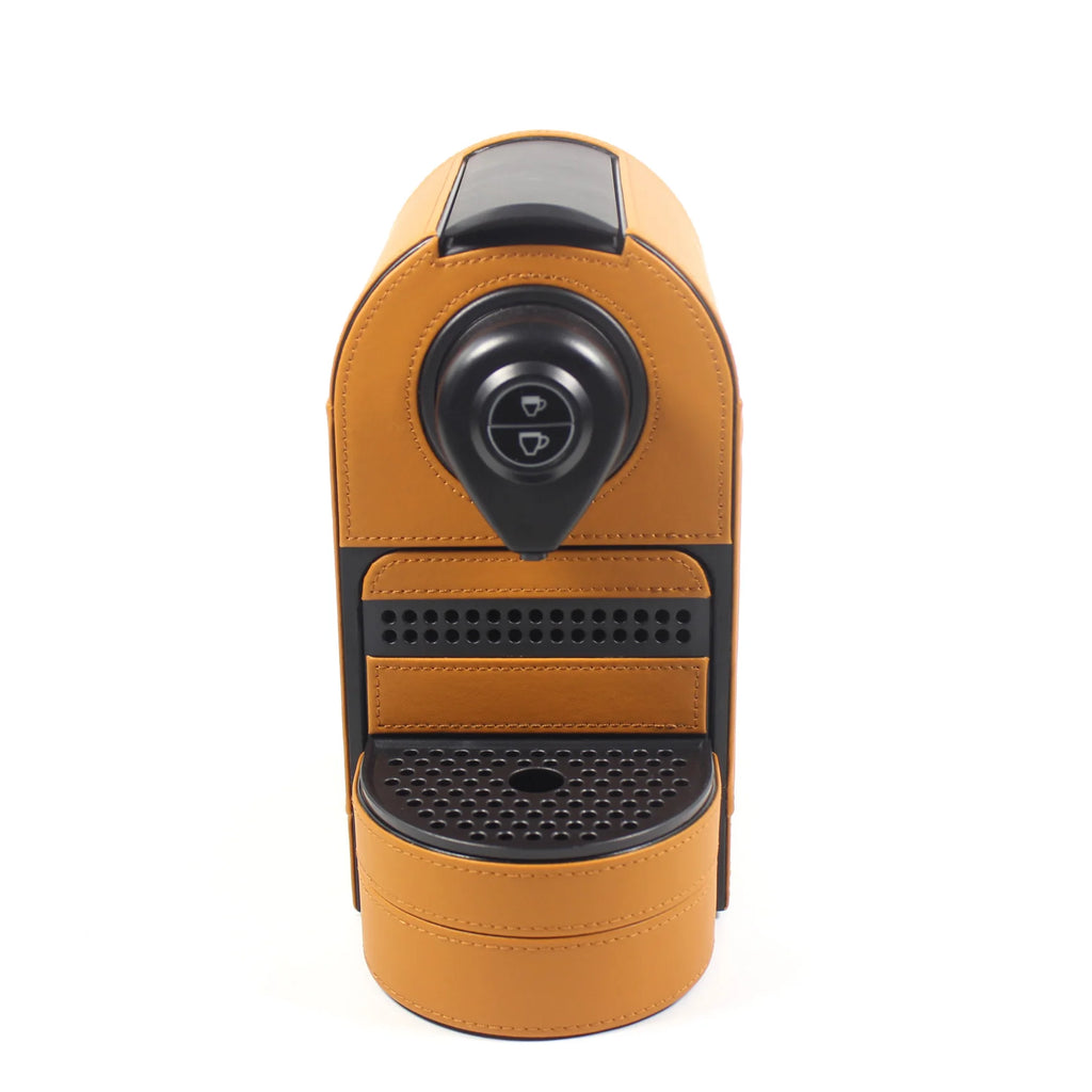 KADERN Leather Capsule Coffee Machine 19-Bar | Orange Capsule Coffee Machine P3