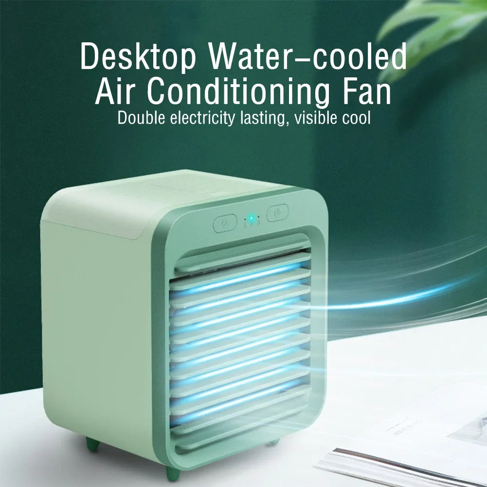 USB Rechargeable Mini Cooling Mist Fan | 3-in-1 Desktop Humidifier Portable Mist Fan P3