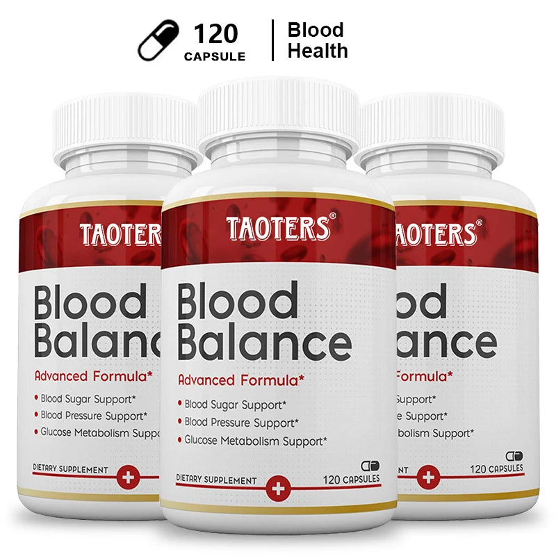 STRESSXCEL Blood Balance Capsules | Heart & Circulation Support Cardiovascular Supplement P3 120 count-3 bottle