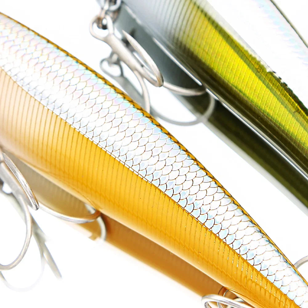 B&U M120F Saltwater Jerkbait Minnow Lure – Bass Pike Wobbler Fishing Lure P3
