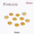 18K Gold Plated Bead End Caps – DIY Jewelry Spacer Findings Bead Caps Findings P3 18K Real Gold Plated