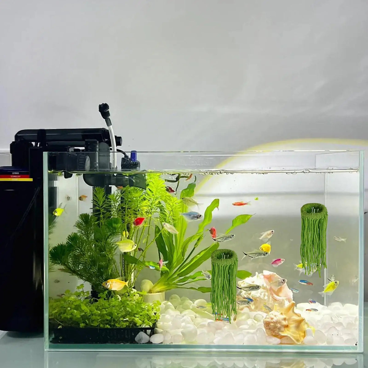 3-Pack Floating Fish Spawning Mop – Aquarium Breeding Decor Aquarium Spawning Mop P3