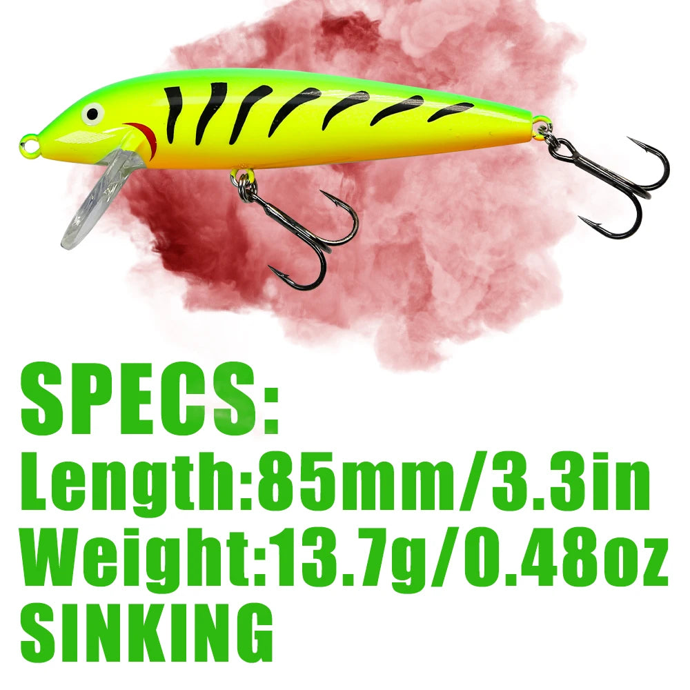 B&U Silence Sinking Minnow Jerkbait – Hard Bait Sea Bass Lure Sinking Minnow Lure P3