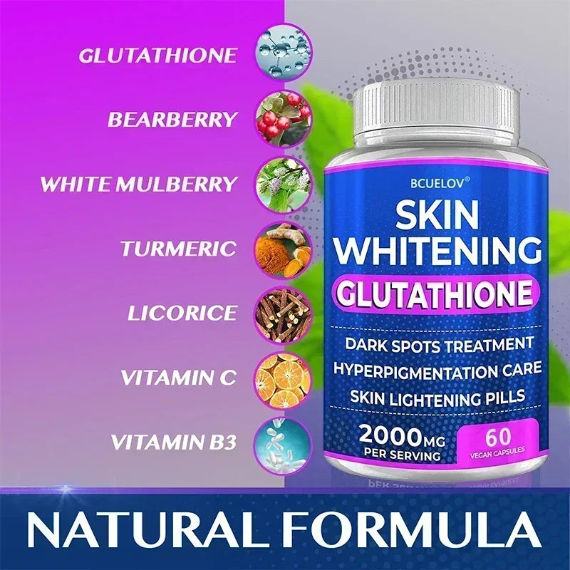 Bcuelov 2000mg Glutathione Supplement – Antioxidant Skin Capsules Antioxidant Supplement P3