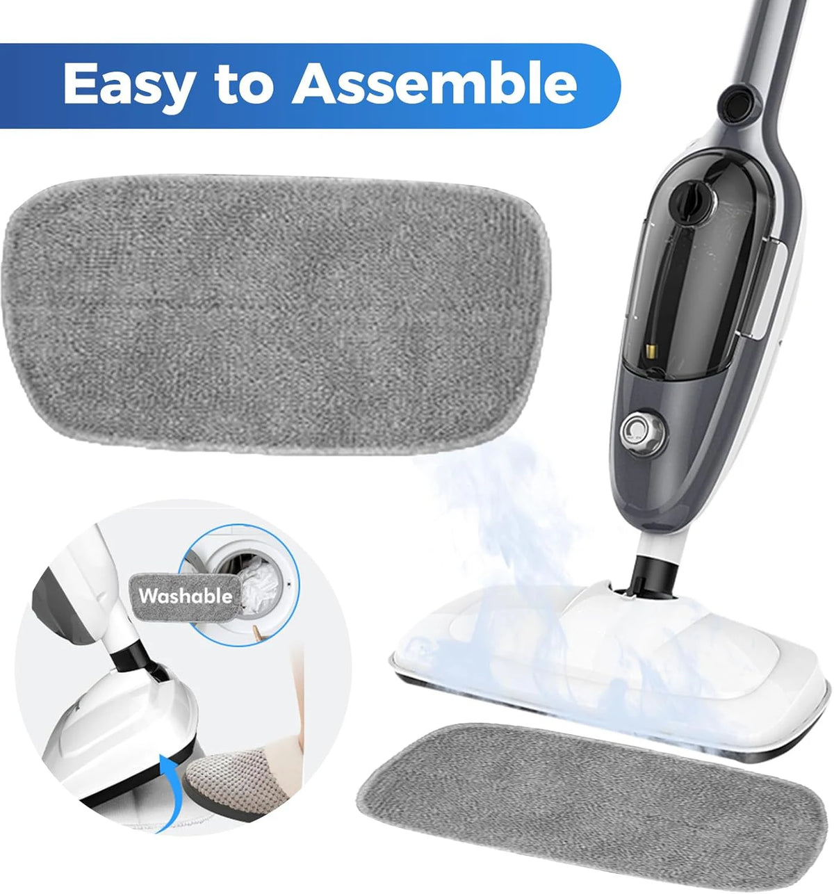 DUTRIEUX 1500W Electric Steam Mop – Multi-Function Floor Cleaner Electric Steam Mop P3