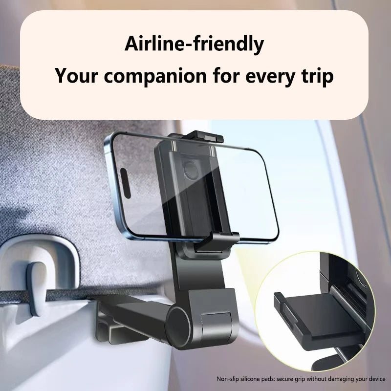 360° Foldable Travel Phone Holder – Airplane & Desk Stand Phone Stand Mount P3