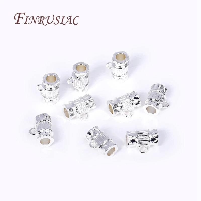 18K Gold Plated Bamboo Tube Bail Spacer Beads – DIY Jewelry Findings Jewelry Findings P3