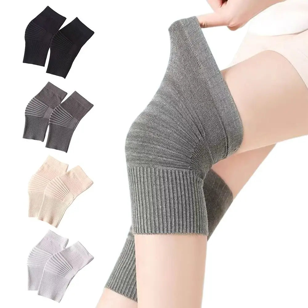 Cotton Thermal Knee Warmer Sleeve – Unisex Soft Knit Support Knee Warmer Sleeve P3