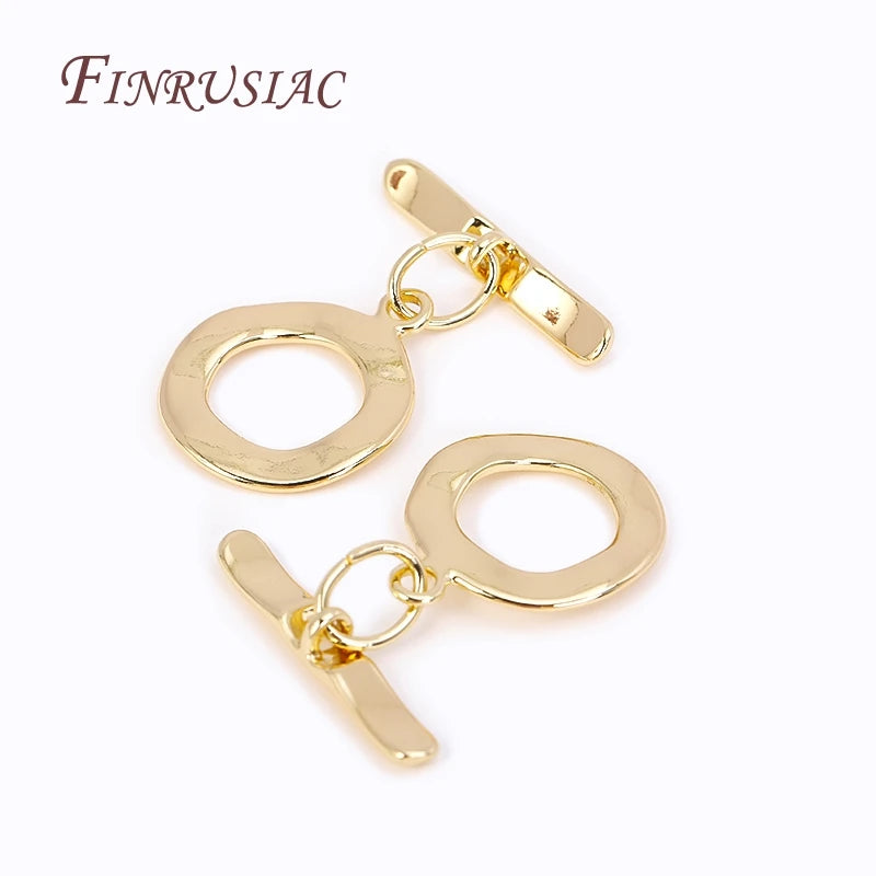 18K Gold Plated Brass OT Toggle Clasp – DIY Jewelry Making Jewelry Toggle Clasp P3