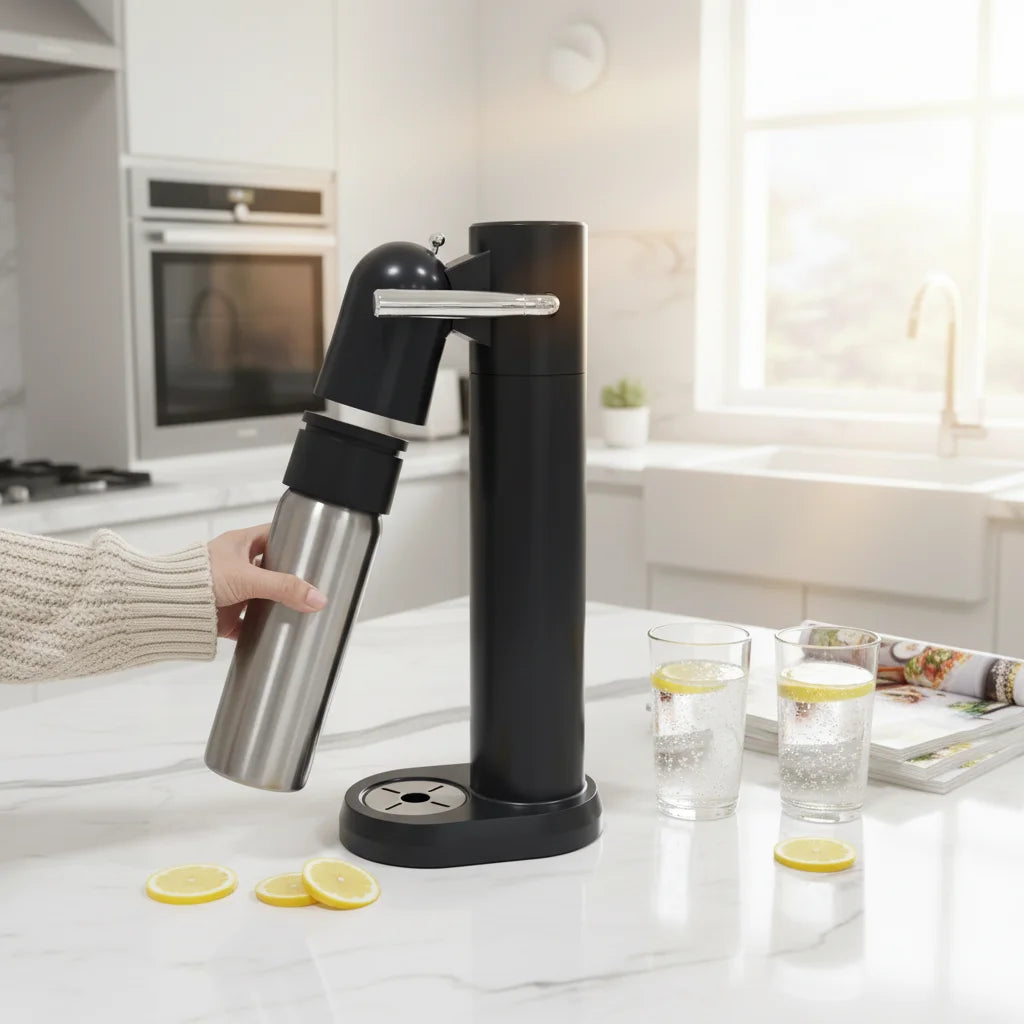 Gas-Powered Cold Brew Soda Maker 750ml | Portable RV Stand Mount Soda Maker P3