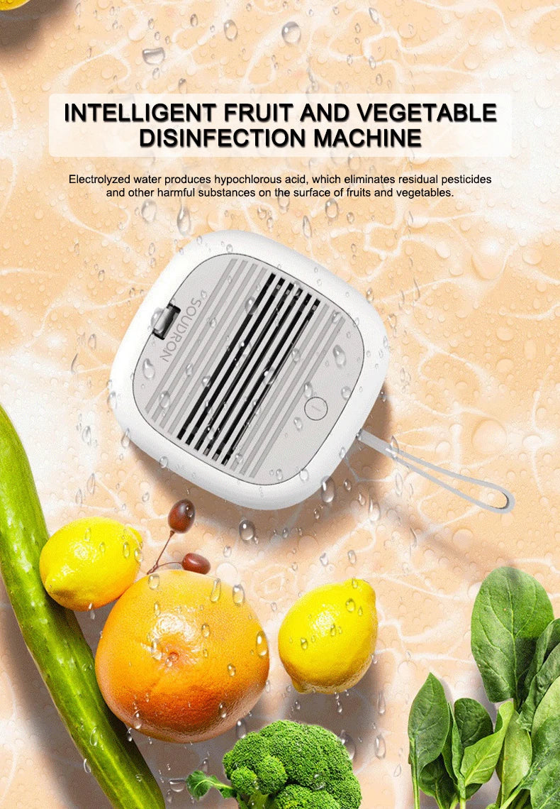 CAMAZ Portable Wireless Fruit & Vegetable Cleaning Machine Food Cleaning Machine P3