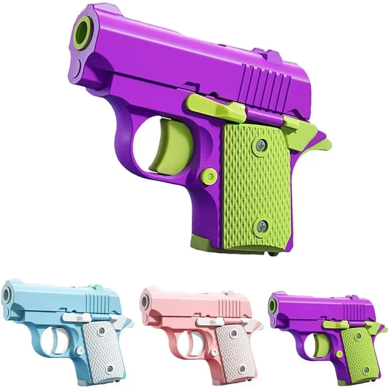 3D Printed Mini Gravity Fidget Pistol Toy | Fun Novelty Gift Fidget Novelty Toy P3