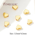 Heart Spacer Beads 18K Gold Plated – DIY Jewelry Findings Jewelry Spacer Beads P3 18K Real Gold Plated 20 pieces