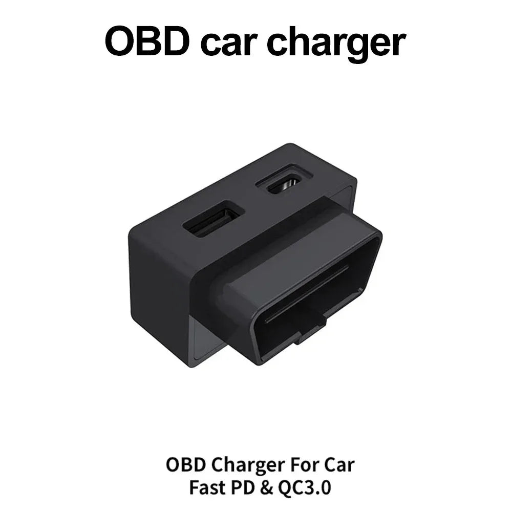 OBD2 Splitter Charger Adapter for Tesla Model 3 Y X S OBD2 Splitter Adapter P3 48W PD QC3.0