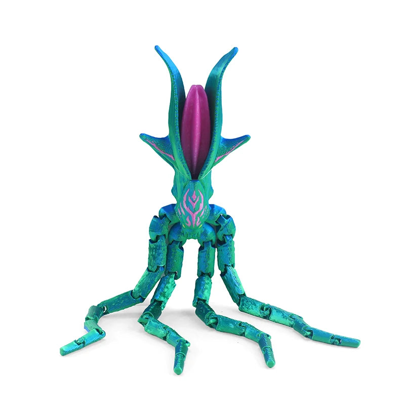 3D Printed Articulated Octopus Fidget Toy | Multi-Jointed Figure Articulated Fidget Toy P3