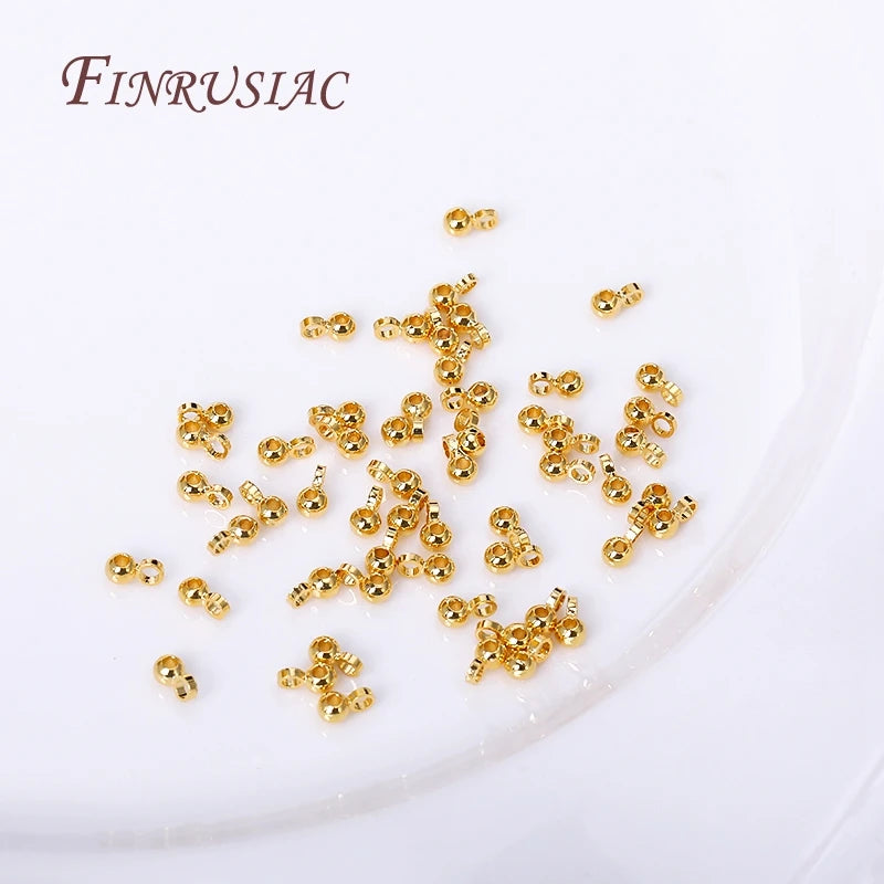 18K Gold Plated 2.5mm Pendant Bail Beads | DIY Jewelry Findings Jewelry Findings P3