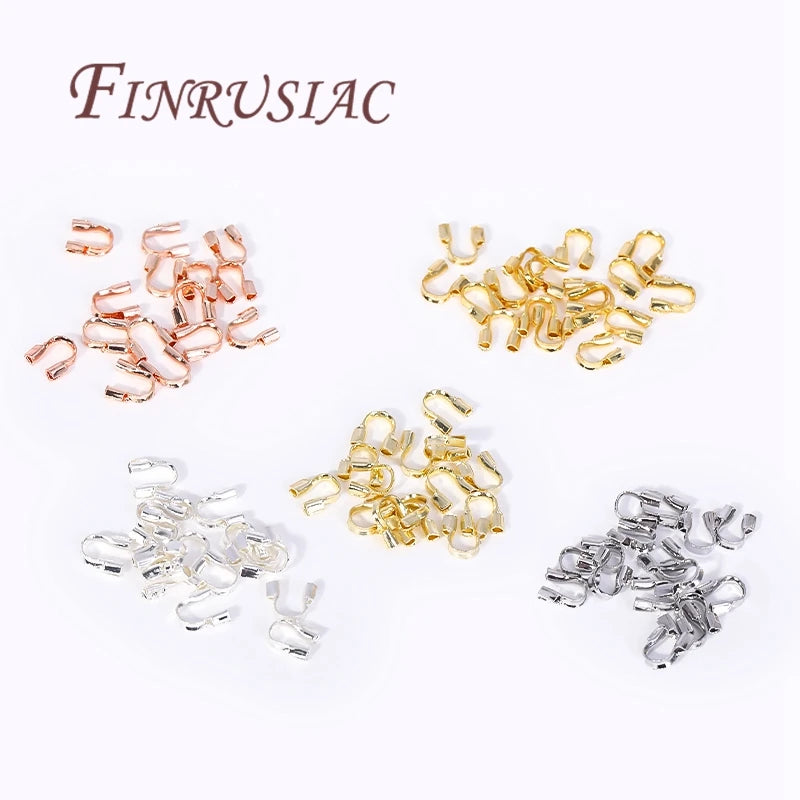 18K Gold Plated Crimp Beads, End Caps & Lobster Clasps Jewelry Findings P3