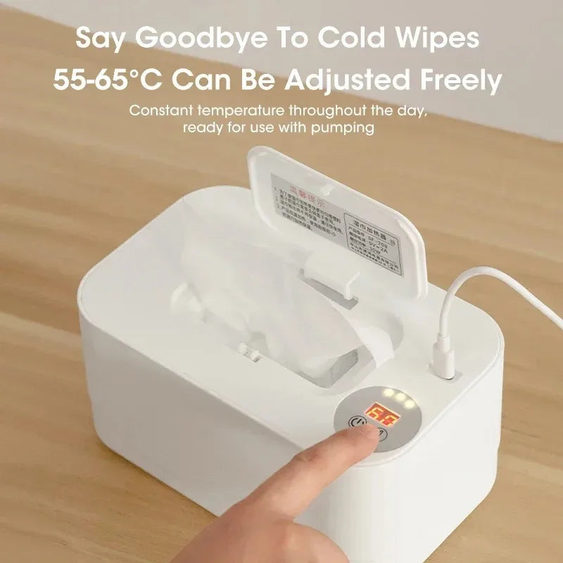 NOCCLILI USB Baby Wipe Warmer with LED Display | Portable Baby Wipe Warmer P3