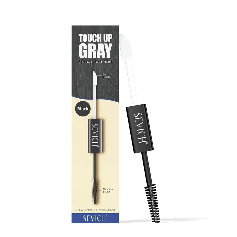 Sevich Hair Dye Pen – Instant Gray Root Touch-Up | 2 Brushes Hair Dye Pen P3 black