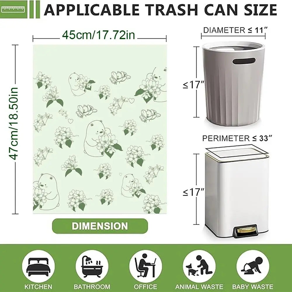 Thickened Drawstring Trash Bags – 30/50/100 Pack Garbage Bags Drawstring Trash Bags P3