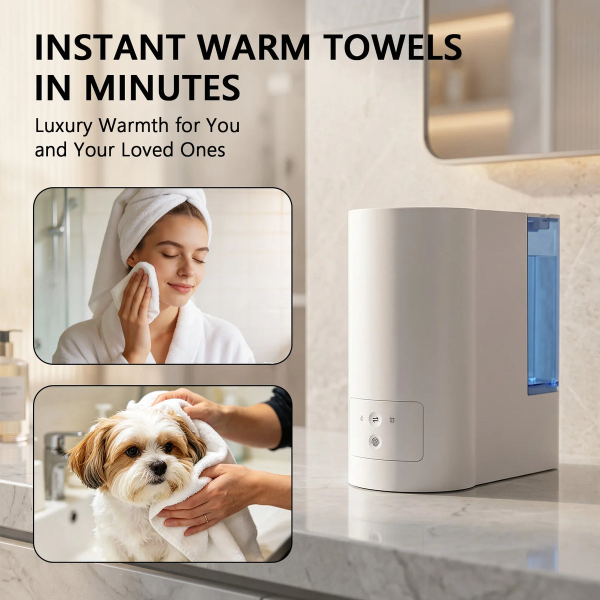 Hot Towel Dispenser 500ml Warm Wet Towel Steamer for Salons Towel Warmer Dispenser P3