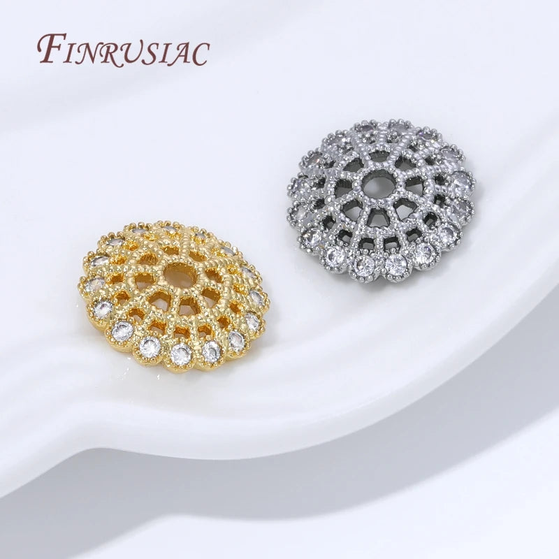 13mm 18K Gold Plated Brass Bead Caps – DIY Jewelry Findings Bead Caps Findings P3