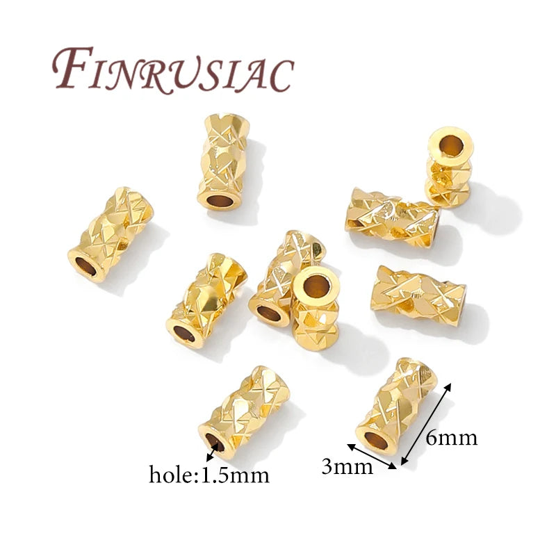 18K Gold Plated Spacer Beads 6mm – DIY Jewelry Findings Jewelry Spacer Beads P3 18K Gold Plated 10 pieces