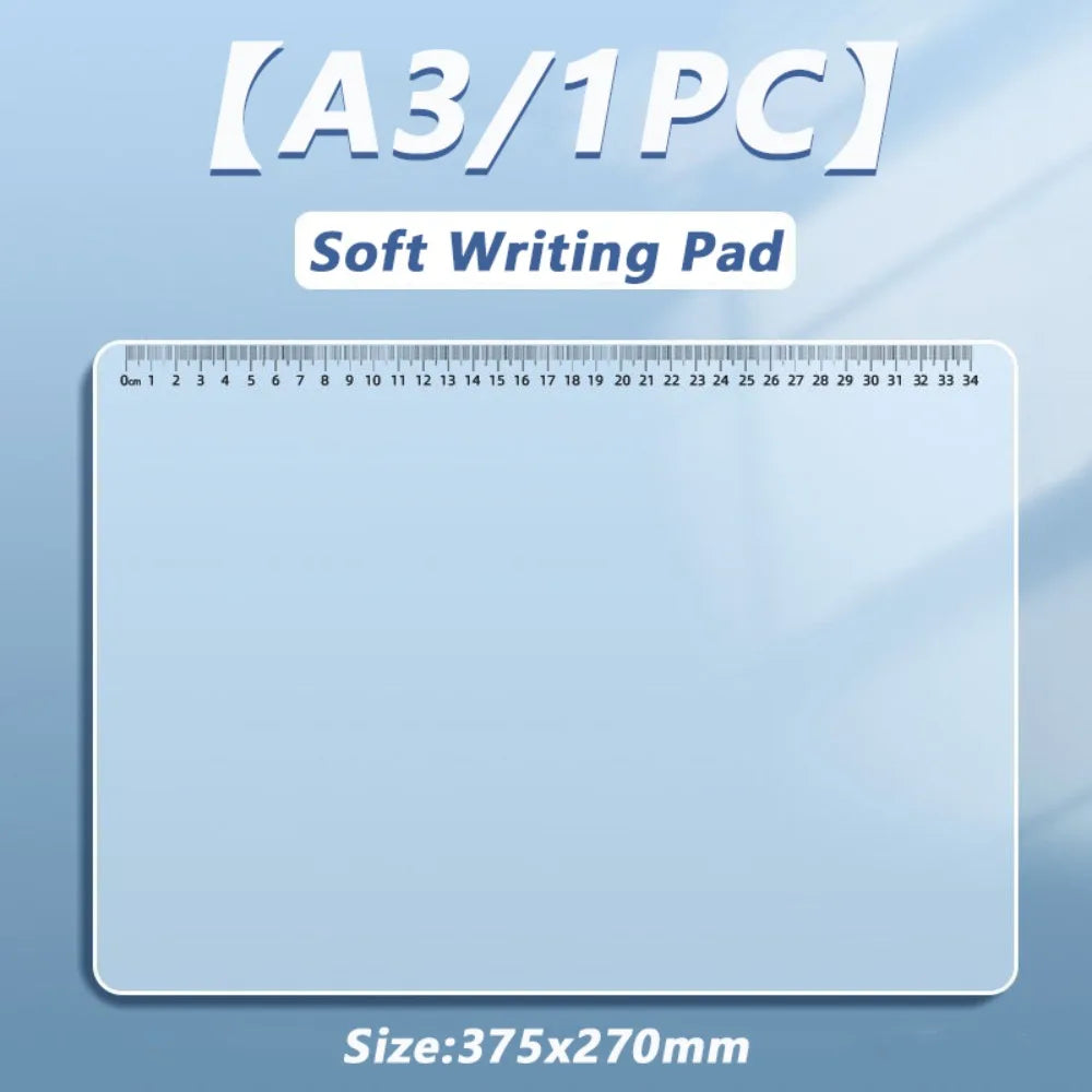 Transparent PP Desk Mat – Waterproof Writing Pad A2 A3 A4 A5 Desk Mat P3 A3 With Scale