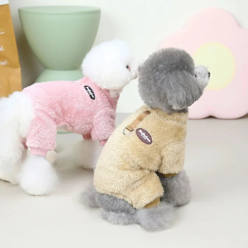 Winter Fleece Dog Jumpsuit Pajamas – Small & Medium Dogs Dog Jumpsuit Pajamas P3
