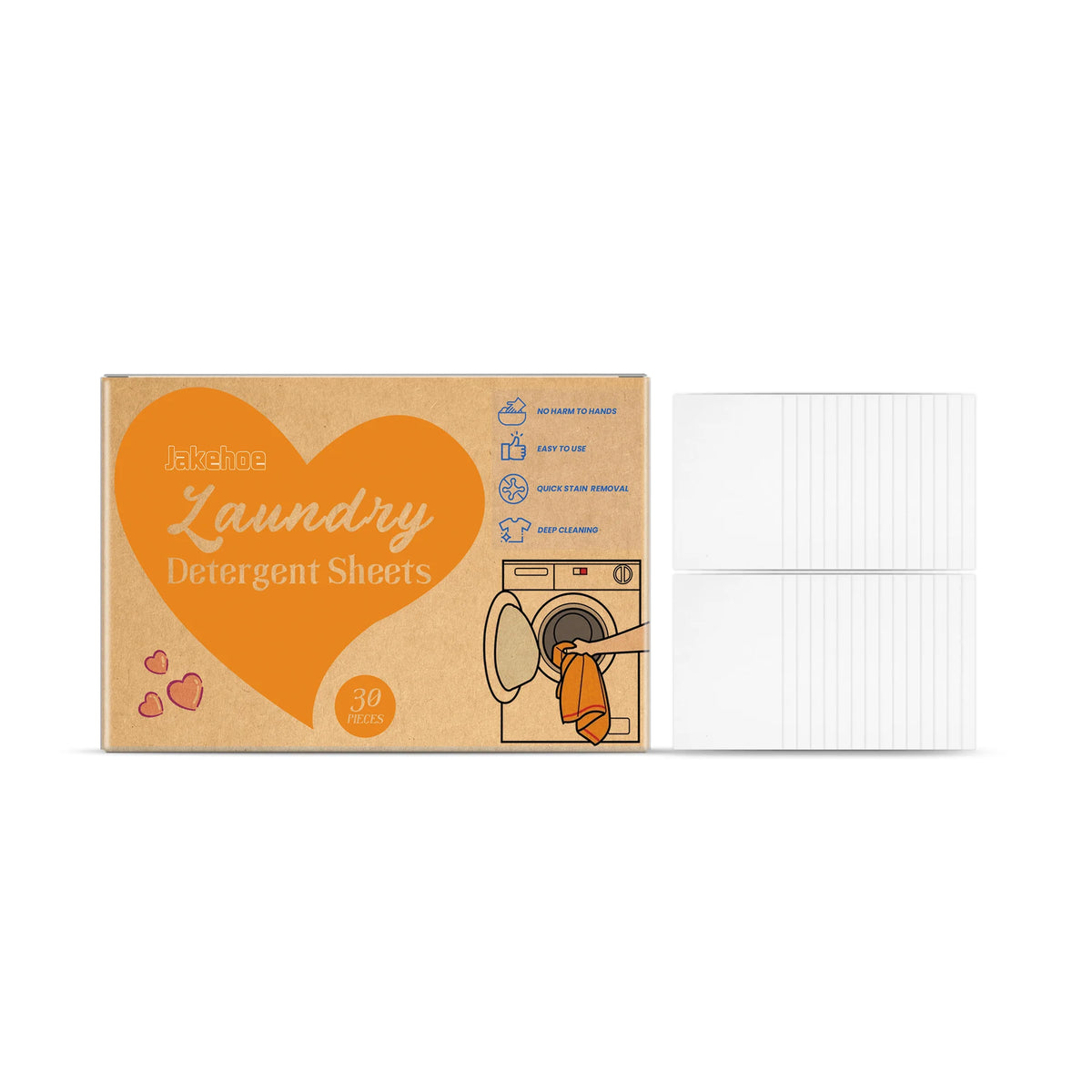 JAKEHOE Laundry Soap Tablets – Concentrated Stain Remover 30/60/120pc Laundry Detergent Tablets P3