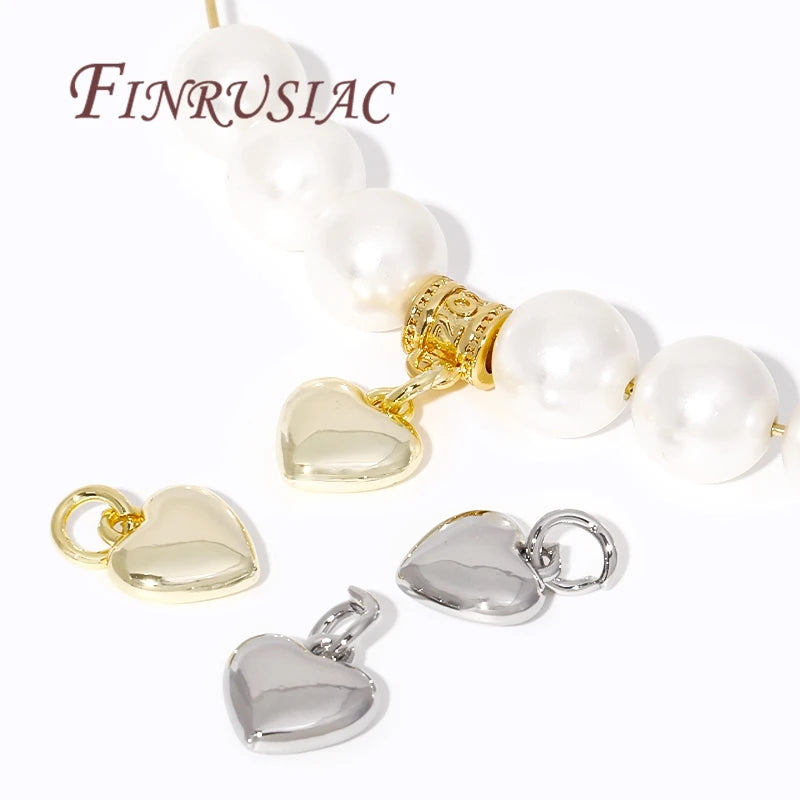18K Gold Plated Heart Pendants for DIY Jewelry – 2 Sizes Jewelry Pendant Findings P3